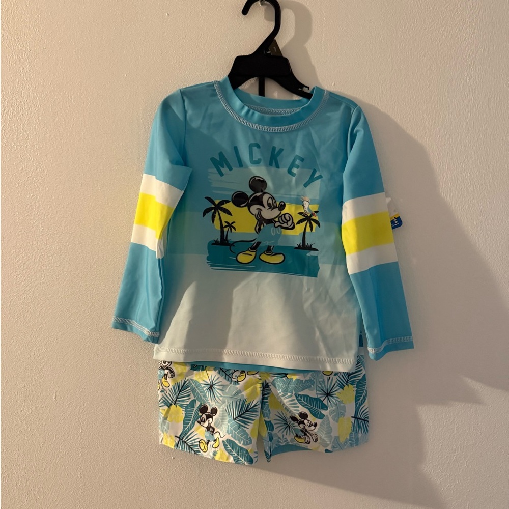 Disney Mickey Mouse Blue and Yellow Kids Swim Set